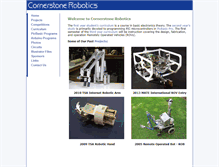 Tablet Screenshot of cornerstonerobotics.org